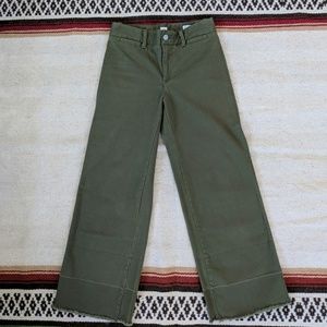 Gap Wide Leg Crop High Rise Chinos